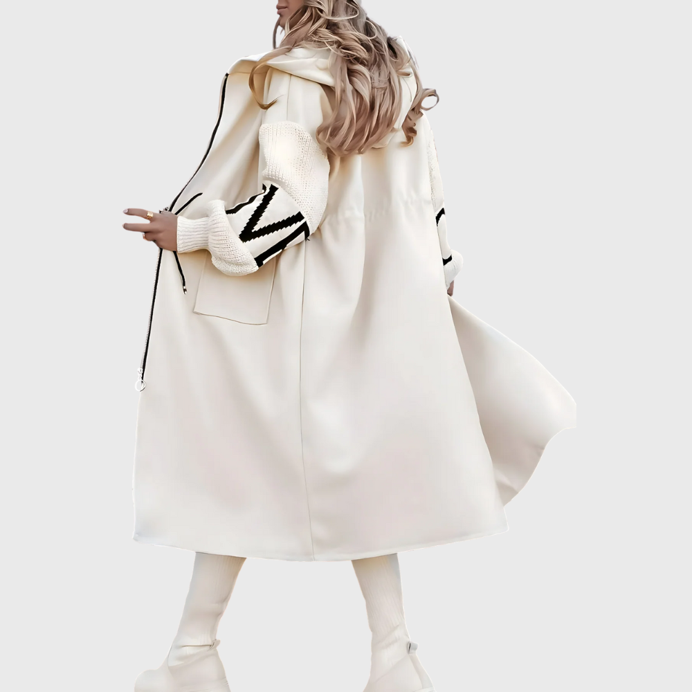 Jachetă pentru femei cu mâneci din tricot